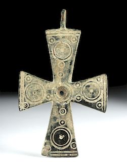 Large Byzantine Bronze Cross