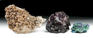 Collection of Three New World Geological Specimens