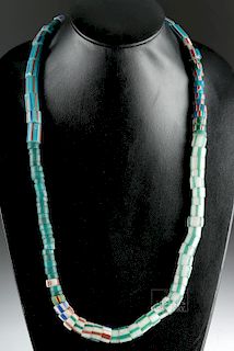 18th C. African Millefiori Glass Bead Necklace