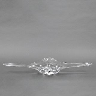 Centro de mesa. Italia. Siglo XX. Elaborado en cristal de murano. Dise–o org‡nico.
