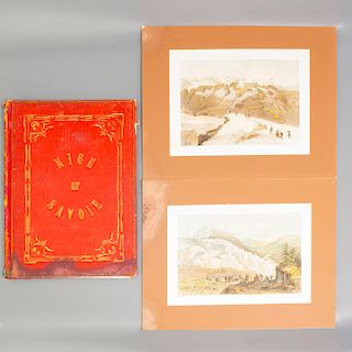 Dessaix, Joseph. "Nice et Savoie, Sites pittorques." Francia: Henri Charpentier, Impremeur Editeur, 1864. Incluye 2 litograf’as.