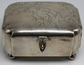 SILVER. Antique Russian Silver Casket Box.