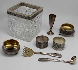 SILVER. Assorted Russian Silver Table Articles.