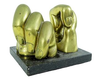 Pietrina Checcacci Brass Fingers Sculpture