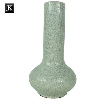 Antique Chinese Porcelain Ge Ware Crackle Vase
