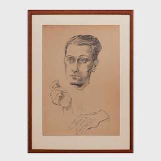 Eugene Berman (1899-1972):  Portrait of the Artist Eugene McCown