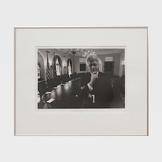 Arnold Newman (1918-2006): President Bill Clinton, the White House Cabinet Room