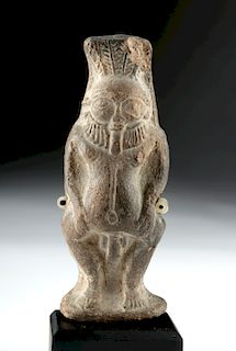 Egyptian Late Period Terracotta Bes Statuette