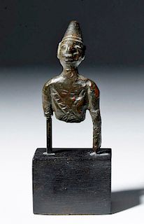 Phoenician Bronze Half-Figure of a God, ex-Parke Bernet