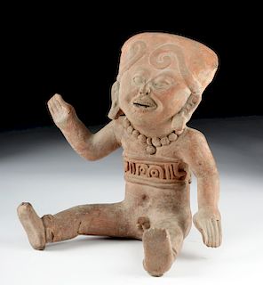 Adorable Veracruz Pottery Seated Sonriente