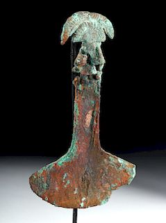 Moche Copper Tumi - Bird-Bodied Lord