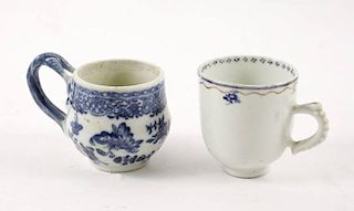 Two Chinese Export Porcelain Teacups