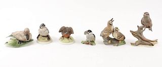 Collection of 6 Boehm Bird Figurines
