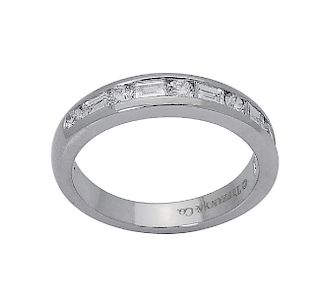 Tiffany & Co PT 0.66 TCW Round & Baguette Wedding Band