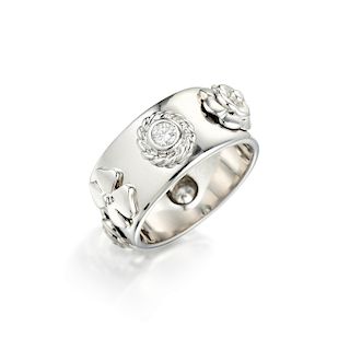 Chanel 18K Gold Diamond Ring