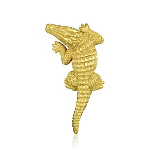Kieselstein-Cord 18K Gold Crocodile Pin
