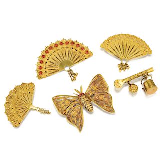 Group of 18K Gold Jewelry