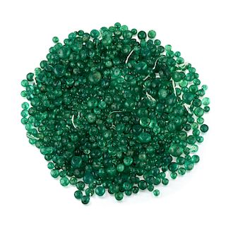 Parcel of Emerald Beads