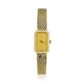 Bucherer 18K Gold Diamond Dress Watch