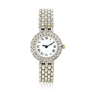 Ladies Diamond Dress Watch in 18K Gold