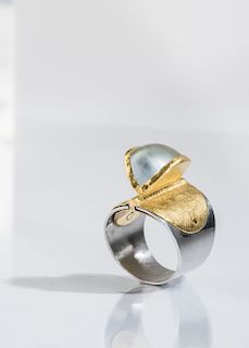 Ring with moonstone, 1970s