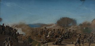 Untitled (Military Scene), 19th century