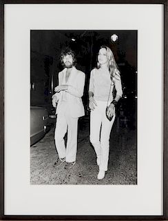 Press photo, unique (Mick Jagger and Jerry Hall), 1979 in Paris