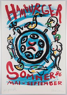 Poster 'Hamburger Sommer', 1986