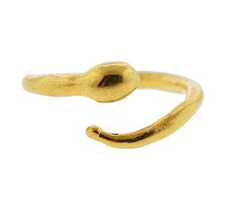 Jean Mahie 22K Gold Open Shank Ring