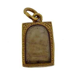 Antique High Karat Gold Pendant Charm 