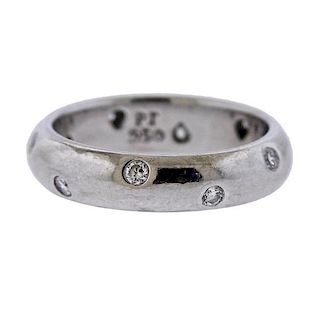 Tiffany &amp; Co Platinum Diamond Etoile Wedding Band Ring