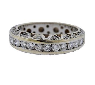 18k Gold Diamond Wedding Band Ring 