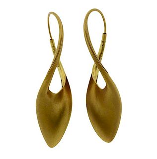 Michael Good 18k Gold Twisted Earrings 