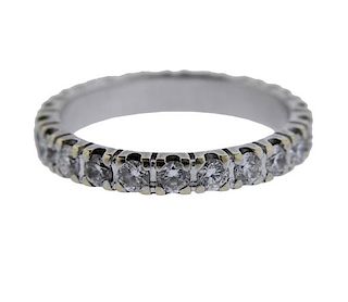 18k Gold Diamond Eternity Wedding Band Ring 