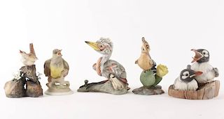 Collection of 5 Boehm Bird Figurines