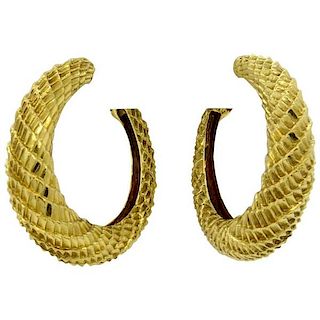 Boucheron Gold Hoop Earrings 