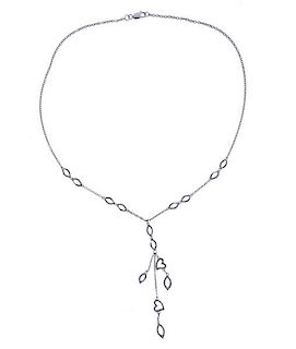 14k Gold Diamond Drop Pendant Necklace 