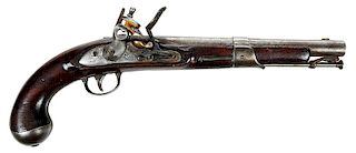 American 1822 Simeon North Flintlock Pistol