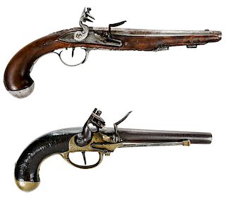 Two French Flintlock Pistols