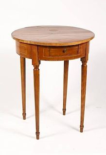 19th C. Neoclassical Style Fruitwood Table