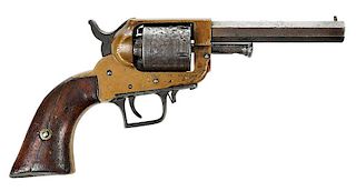 E. Whitney Two Trigger Five Shot Revolver