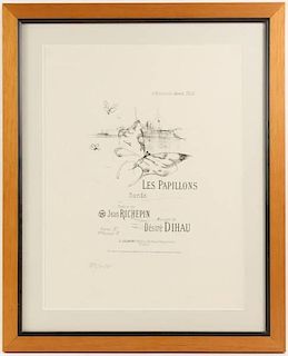 Toulouse-Lautrec "Les Papillons" Limited Ed. Litho