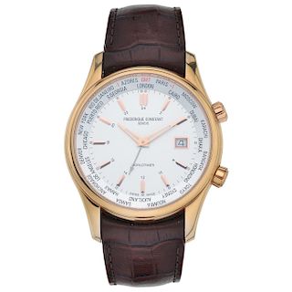 FREDERIQUE CONSTANT WORLDTIMER REF. FC-255X6B4/5/6 wristwatch.