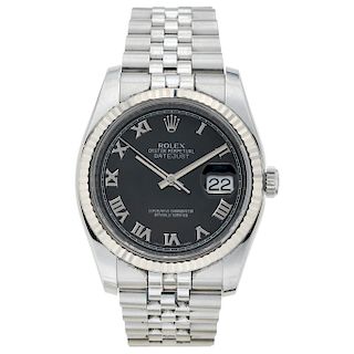 ROLEX OYSTER PERPETUAL DATEJUST REF. 116234 wristwatch.