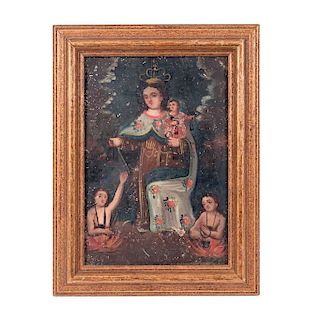 A PAIR OF RELIGIOUS IMAGES: HOLY INFANT OF ATOCHA AND OUR LADY OF MOUNT CARMEL