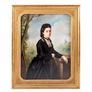 PRIMITIVO MIRANDA (MEXICO, 1822-1897). MRS. FRANCISCA DE LYON DE VALLARTA.