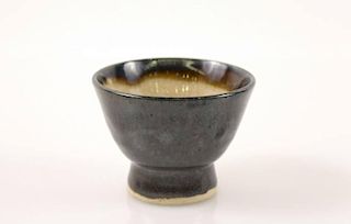 Japanese Studio Raku Ware Pottery Tea Bowl