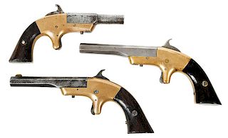 Three Single Shot Derringers