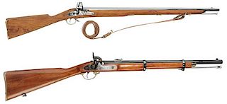 Two Modern Flintlock Long Guns