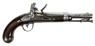 American Asa H. Waters Model 1836 Flintlock Pistol
